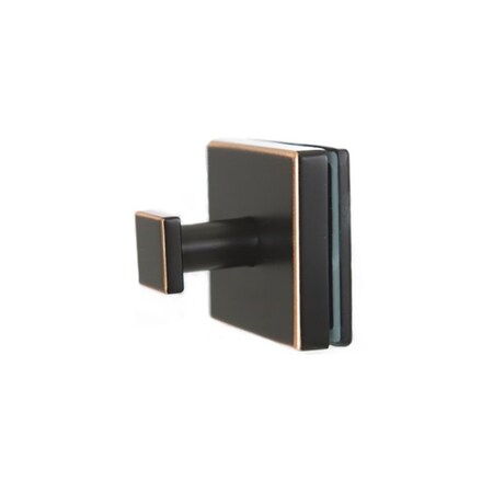 Preferred Bath Accessories 1000-ORB-GM Primo Collection Glass Mounted Robe Hook, Oil Rubbed Bronze